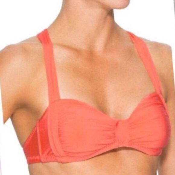 Athleta Coral Aqualuxe Bandelsun Bikini Top - Picture 1 of 7